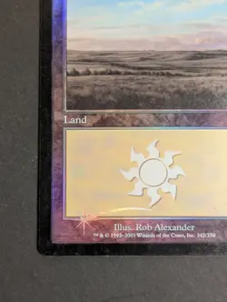 MTG Card - 1x Plains - Seventh (7th) Edition - LP 342 Foil - Magic The Gathering - Image 5