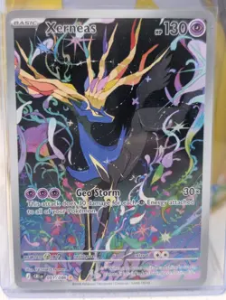 Xerneas 91/86 Illustration Rare Holo Chaos Rising Pokemon TCG Card NM - Image 1