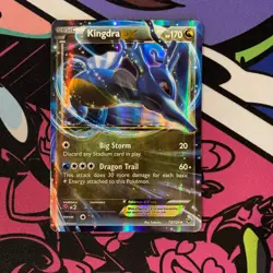 Kingdra EX 73/124 Holo EX Rare Fates Collide Pokemon Moderately Played - Image 1