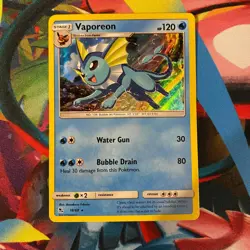 Vaporeon 18/68 Holo Rare Hidden Fates Pokemon Near Mint - Image 1