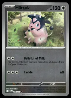 Miltank 106/132 Common Mega Evolution Pokemon Reverse Holo Near Mint - Image 1