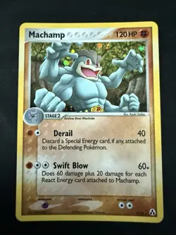 2006 Pokemon EX Legend Maker Machamp Holo #9/92 Mint - Image 1