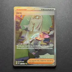 Pokemon TCG Jacq 250/198 Scarlet & Violet SIR Full Art Trainer NM - Image 1