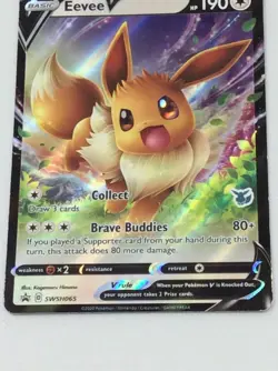 EEVEE V STAMPED BLACK STAR PROMO SWSH065 POKEMON TCG BATTLE ACADEMY 2020 - Image 4