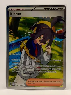 Kieran 206/167 - Twilight Masquerade - Pokemon TCG - Pack Fresh NM - Image 1