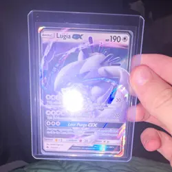 The Pokemon NM Lugia GX 159/214 Lost Thunder Ultra Rare Holo 2018 (very clean) - Image 1