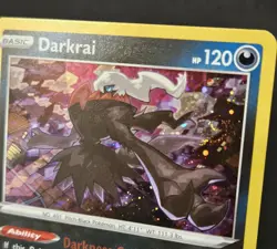 SWIRL Darkrai 105/189 SWSH Darkness Ablaze Promo Cosmos Holo Pokemon TCG 2020 NM - Image 2