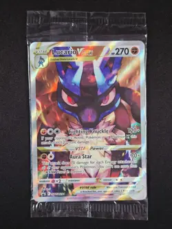 Lucario VSTAR SWSH291 Crown Zenith ETB Full Art Promo Pokemon New Factory Sealed - Image 1