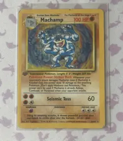 Pokemon TCG Machamp Base Set 8/102 Holo Unlimited Holo Rare - Image 1