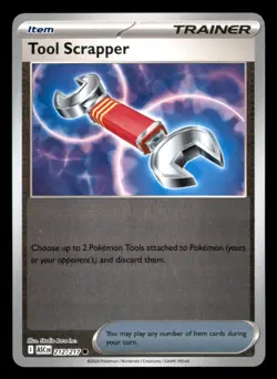 Tool Scrapper 212/217 Common Ascended Heroes Pokemon Reverse Holo Near Mint - Image 1