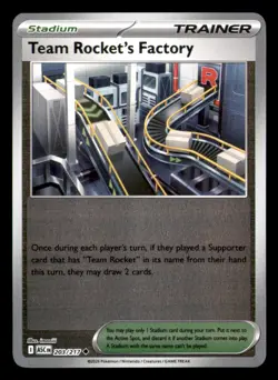 Team Rocket's Factory 203/217 Uncommon Ascended Heroes Pokemon Reverse Holo NM - Image 1