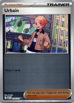 Urbain 214/217 Uncommon Ascended Heroes Pokemon Reverse Holo Near Mint - Image 1