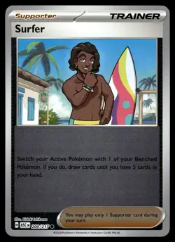 Surfer 200/217 Common Ascended Heroes Pokemon Reverse Holo Near Mint - Image 1