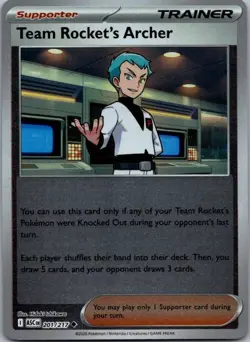 Team Rocket's Archer 201/217 Uncommon Ascended Heroes Pokemon Reverse Holo NM - Image 1