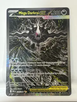 Pokemon Pitch Black Mega Darkrai ex 116/084 Special Illustration Rare Near Mint - Image 1