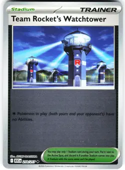 TEAM ROCKET'S WATCHTOWER 210/217 NM REVERSE HOLO ASCENDED HEROES / A78-13 - Image 1