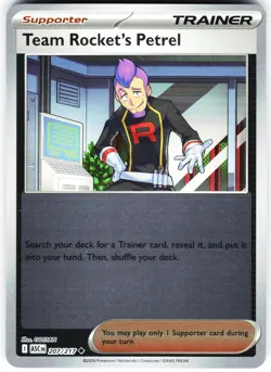 TEAM ROCKET'S PETREL 207/217 NM REVERSE HOLO ASCENDED HEROES / A78-49 - Image 1
