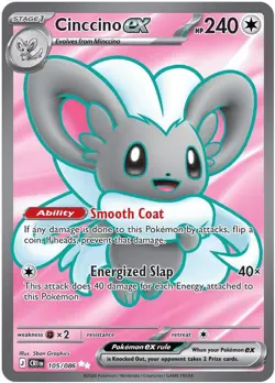 Cinccino ex [ME04: Chaos Rising - 105/086] Ultra Rare - Image 1