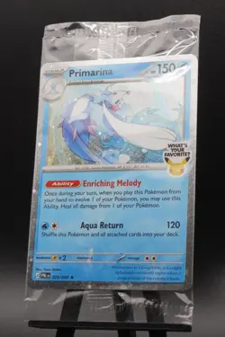 Primarina 020/084 Barnes & Noble Cosmos Holo Pokemon Pitch Black Sealed NM - Image 2