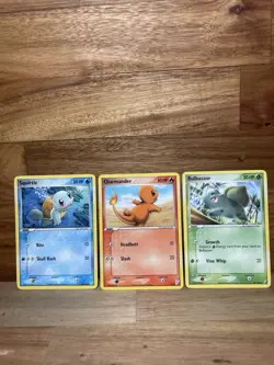 Pokemon TCG Bulbasaur Squirtle Charmander Trio Various Sets NM/LP - Image 1