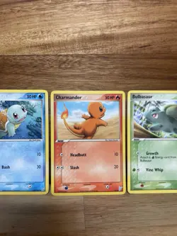 Pokemon TCG Bulbasaur Squirtle Charmander Trio Various Sets NM/LP - Image 3