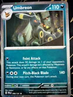 Umbreon 059/131 (Cosmos Holo) Prismatic Evolution Pokemon TCG NM/M - Image 2