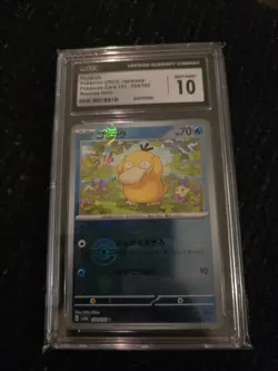 Pokemon Psyduck 151 sv2a Japanese Poke Ball Reverse Holo #054 CGC 10 Gem Mint - Image 1