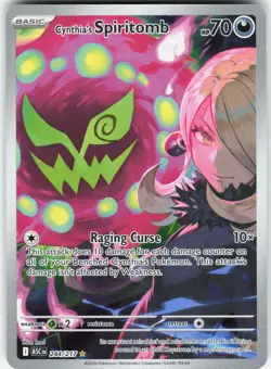 Cynthia's Spiritomb 244/217 Illustration Rare Ascended Heroes Pokemon Holo NM - Image 1