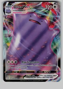 Ditto VMAX 051/072 Holo VMAX Rare Shining Fates Pokemon Near Mint - Image 1