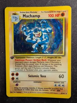 Machamp - 8/102 1st Edition 2 Player Starter - Base Set (Pokemon) LP #1 - Image 1