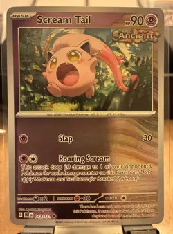 Pokemon TCG Scream Tail 042/131 Prismatic Evolutions Holo Master Ball Psychic - Image 1