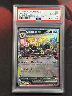 2025 Pokemon Surprise Box Exclusive Umbreon Ex Stamped #060 PSA GEM MINT 10 - Image 1