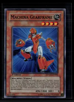 Yu-Gi-Oh! Machina Gearframe SD: Machina Mayhem SR SDMM-EN002 1st Edition - Image 1