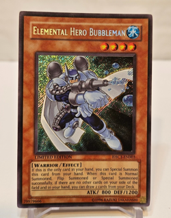 Elemental Hero Bubbleman EHC1-EN003 Secret Rare Limited Edition Yugioh 1988 - Image 1