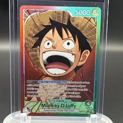 One Piece Monkey D Luffy (Alt Art Leader) OP13-001 Carrying On His Will MINT - Image 1