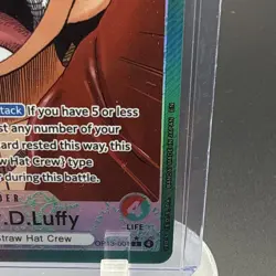 One Piece Monkey D Luffy (Alt Art Leader) OP13-001 Carrying On His Will MINT - Image 5