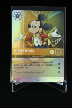 Mickey Mouse Friendly Face Disney Lorcana 100th Anniversary Promo Foil - Image 1