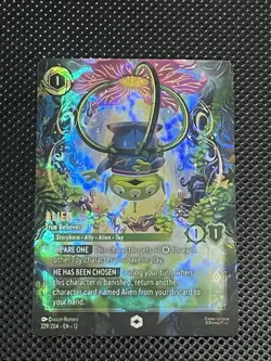 Ravensburger Disney Lorcana Alien - True Believer 229/204 Enchanted Foil - Image 1