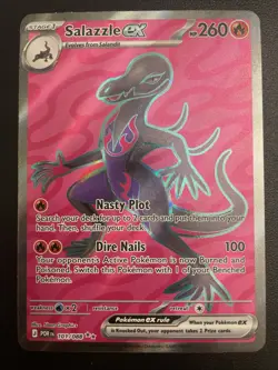 Pokemon TCG Salazzle ex 101/088 Full Art Ultra Rare Holo Perfect Order NM - Image 1