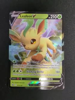 Pokemon TCG - Leafeon V 013/159 Ultra Rare - SWSH Crown Zenith - NM - Image 1