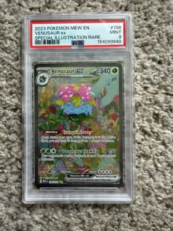 2023 Pokemon MEW EN Venusaur ex Special Illustration Rare PSA 9 SIR 198/165 - Image 1