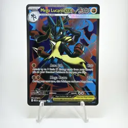 Mega Lucario EX 160/132 Me01: Mega Evolution Ultra Rare NM Pokemon TCG Card - Image 1