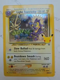 Pokemon TCG Card Light Toxtricity SWSH137 25th Celebrations Promo - NM - Image 1