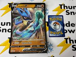 JUMBO Lucario V Oversized Promo Card #078 Full Art Holo Pokemon *4a - Image 1