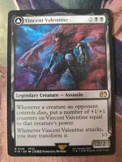 MTG EDH Custom Commander Deck: Vincent Valentine - Mono Black - Image 1