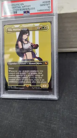 2021 TIFA MARTIAL ARTIST BORDERLESS MAGIC GATHERING FINAL FANTASY PSA 10 0206 - Image 3