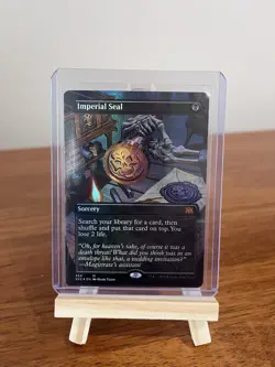 MTG Imperial Seal Double Masters 2022 354 Sorcery Black English Borderless Foil - Image 1