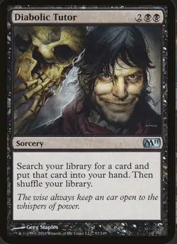Magic The Gathering, Diabolic Tutor, Core Set 2011 (M11), Regular - Image 1