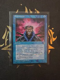 Magic The Gathering, Brainstorm, Ice Age, Regular - Image 1
