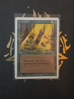 Magic The Gathering, Regrowth, Revised Edition, Regular - Image 1